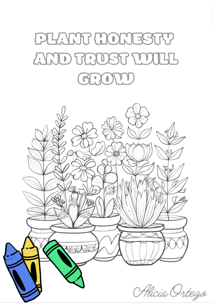 honesty coloring pages