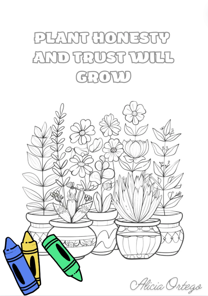 honesty coloring pages