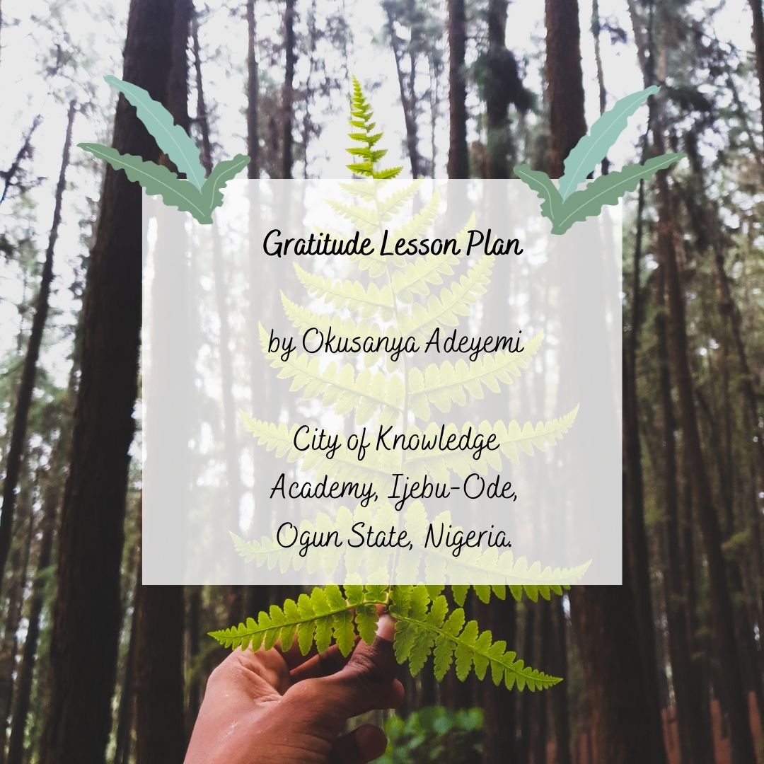 gratitude lesson plan