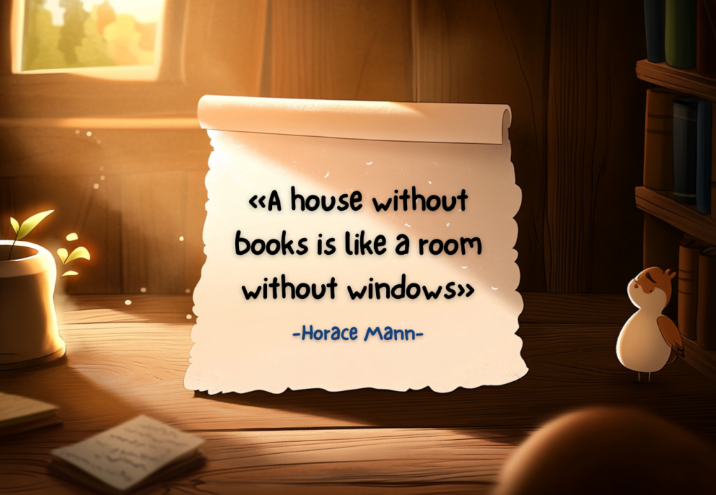 A house without books is like a room without windows