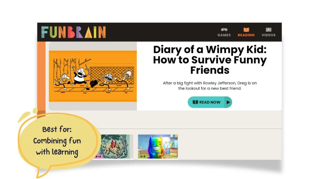 FunBrain. For combining fun with learning