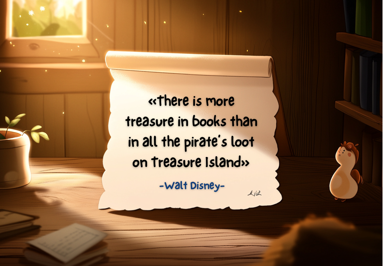 There is more treasure in books than in all the pirate’s loot on Treasure Island