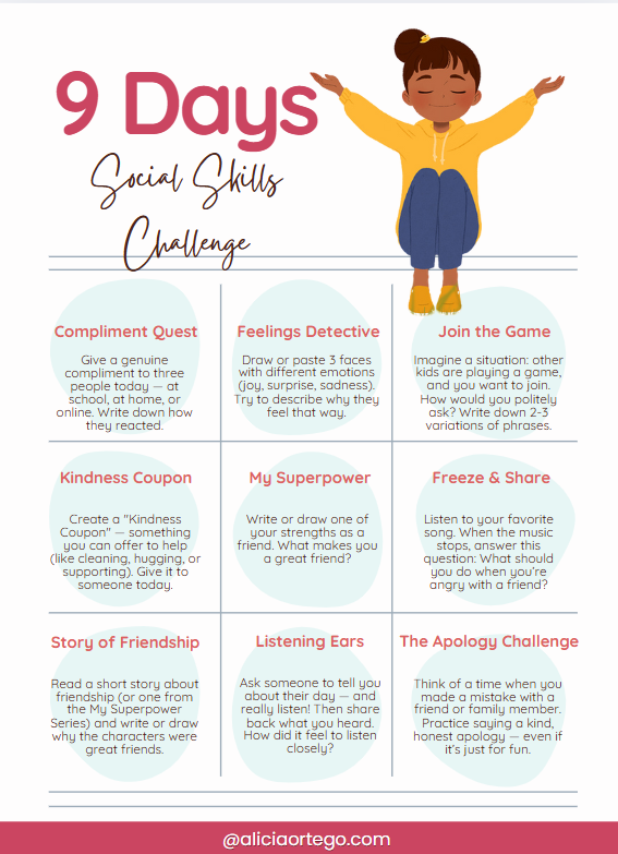 9 Days Social Skills Challenge