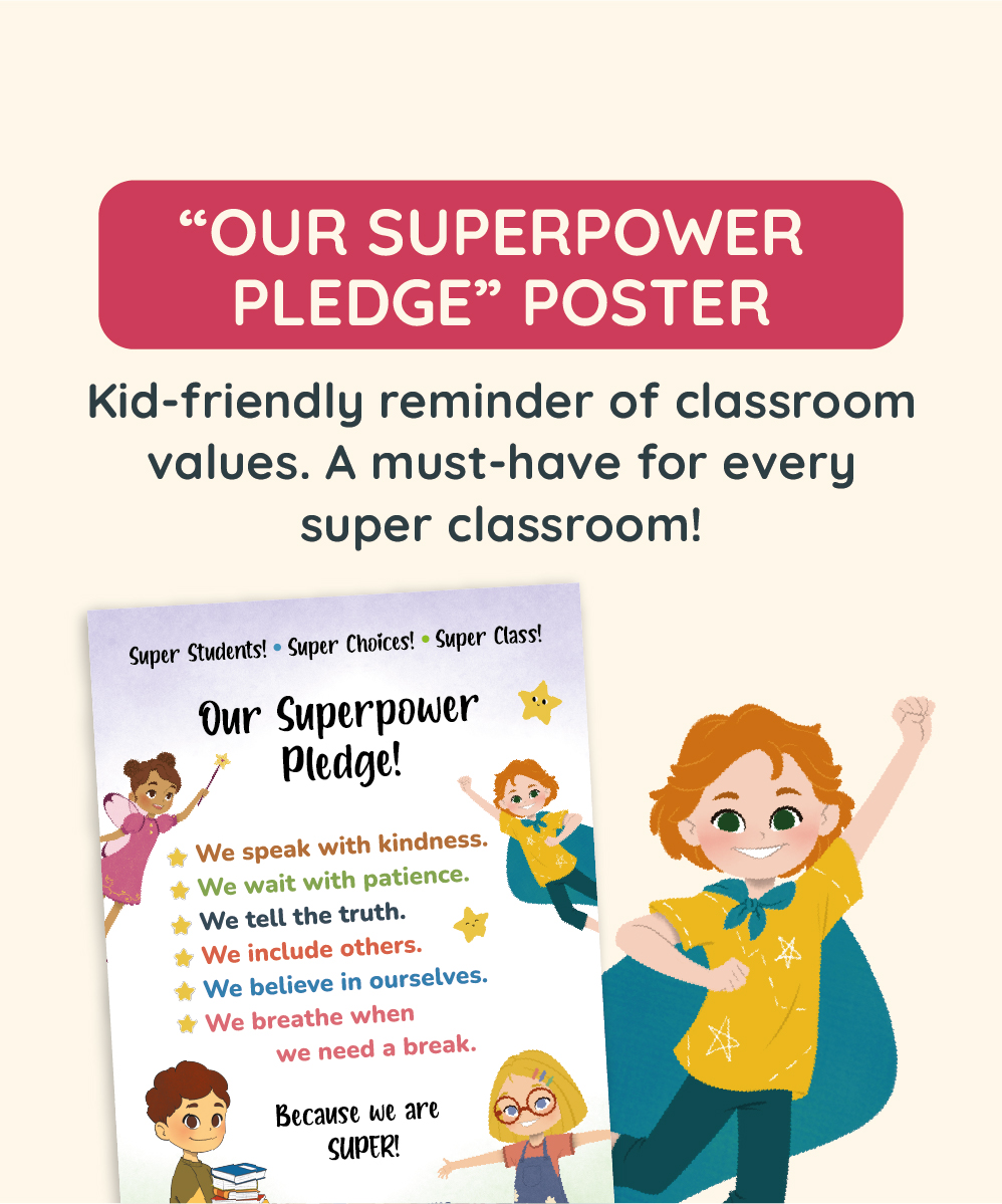 Poster “Our Superpower Pledge”