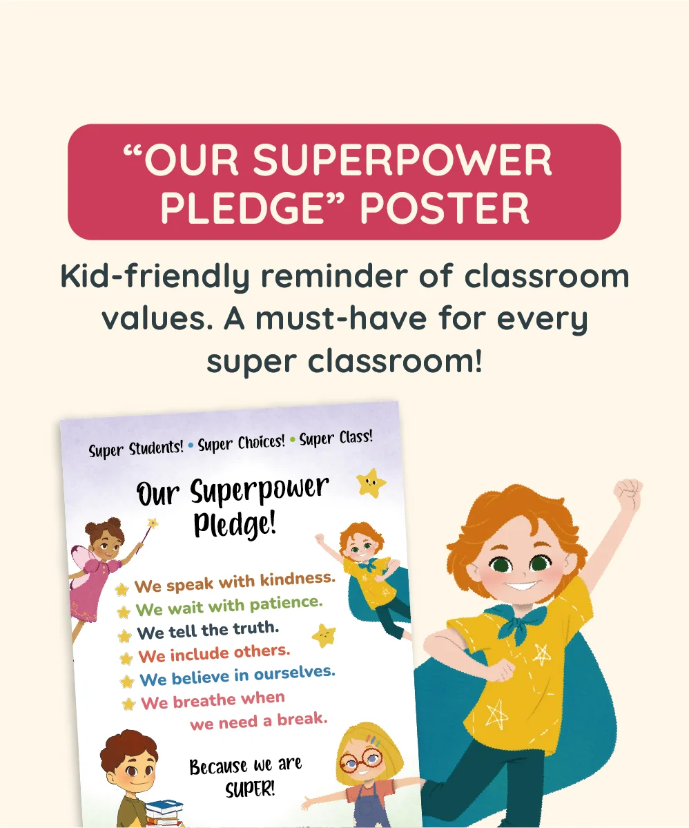 Poster “Our Superpower Pledge”