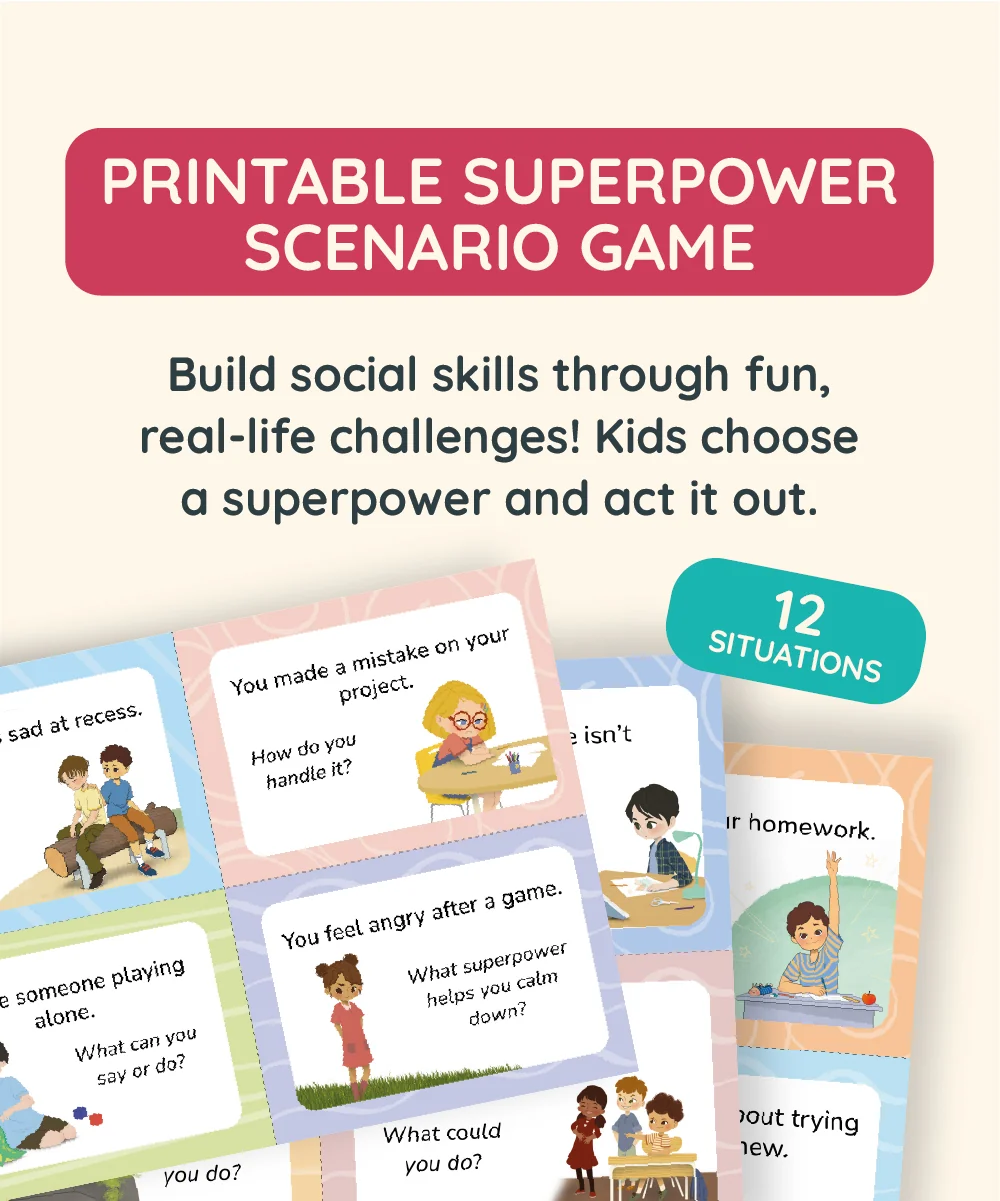 Superpower Scenario Game Printable