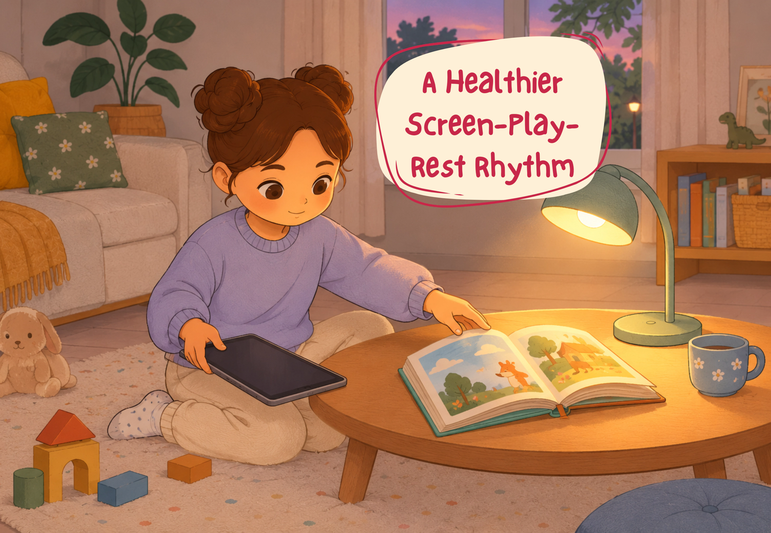 Creating a healthier rhythm between screens, play, and rest